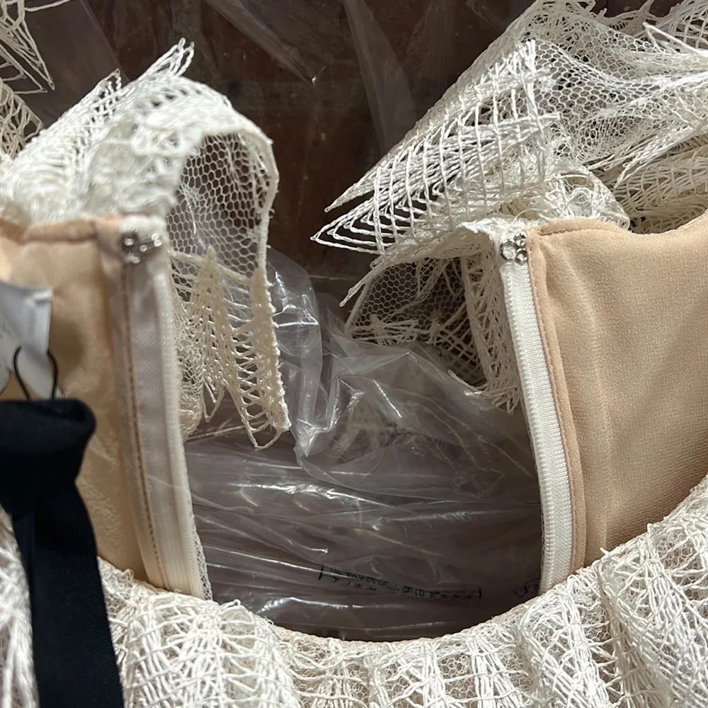 NWT Giambattista Valli ruffle tiered Dress Sz IT 40 - Picture 10 of 16